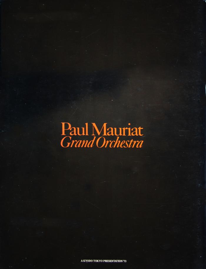 Paul Mauriat Japon programme 1973