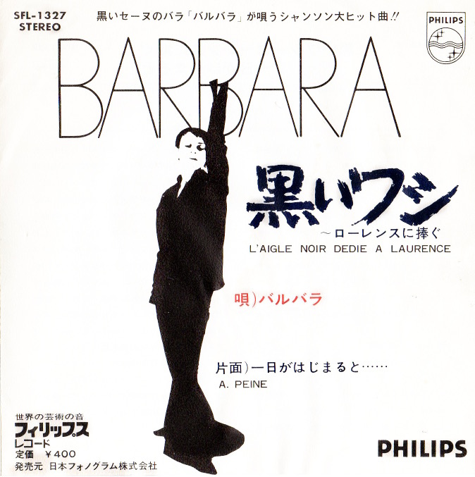 Barbara 45 tours Japon SFL-1327 L'Aigle Noir