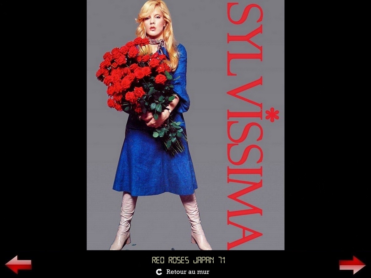 Sylvie Vartan Galerie Fan Art Sylvissima, Red roses