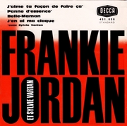  EP "Panne d'essence"  de Frankie Jordan avec la participation de Sylvie Vartan - DECCA 451058 Ⓟ 1961 deuxième pochette