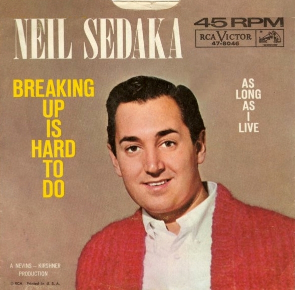 45 rpm Breaking up is hard to do  Neil Sedaka