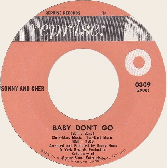 45 rpm Baby don't go  Sonny & Cher