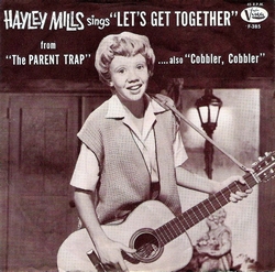 45 rpm Let's get together  Hayley Mills