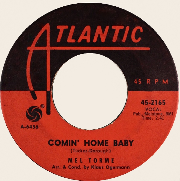 45 rpm Comin' home Baby  Mel Tormé