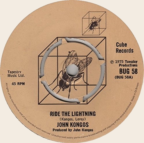 45 rpm Ride the lighting  John Kongos