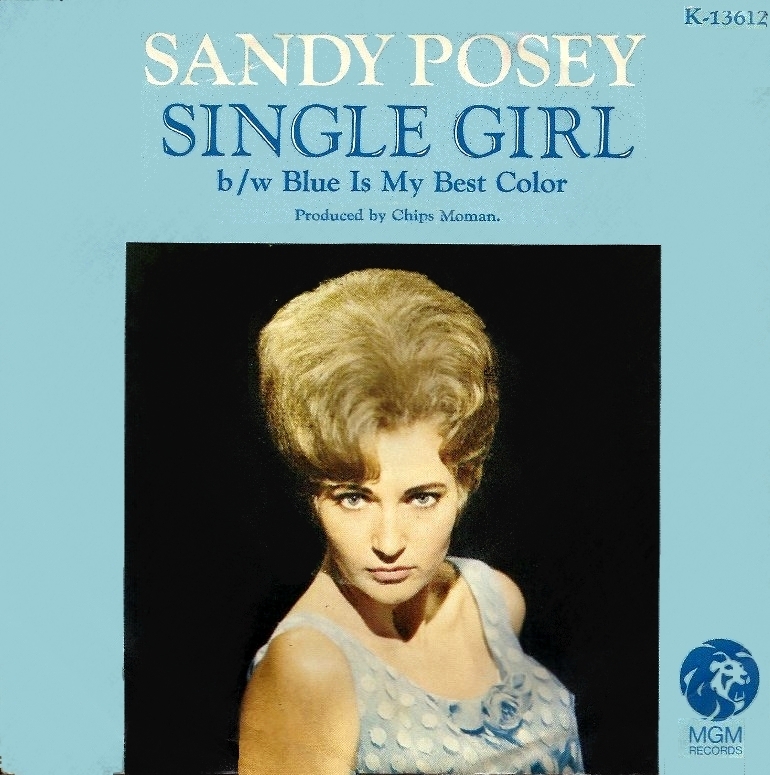 45 rpm Single Girl  Sandy Posey