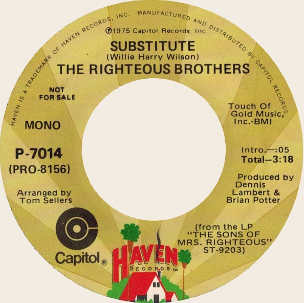 45 rpm Substitude  The Righteous Brothers