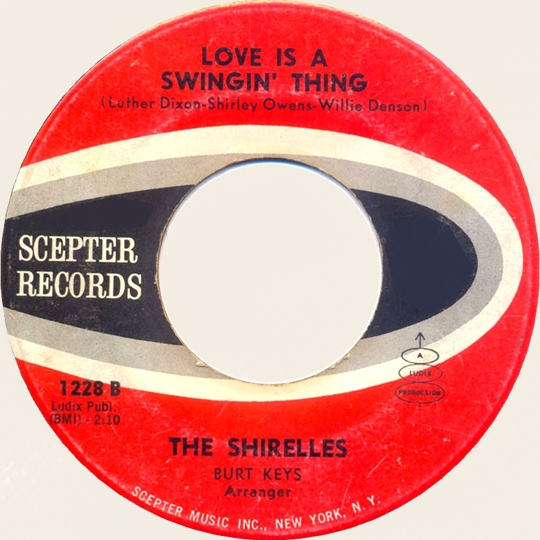 45 rpm Love is a swingin' thing  The Shirelles