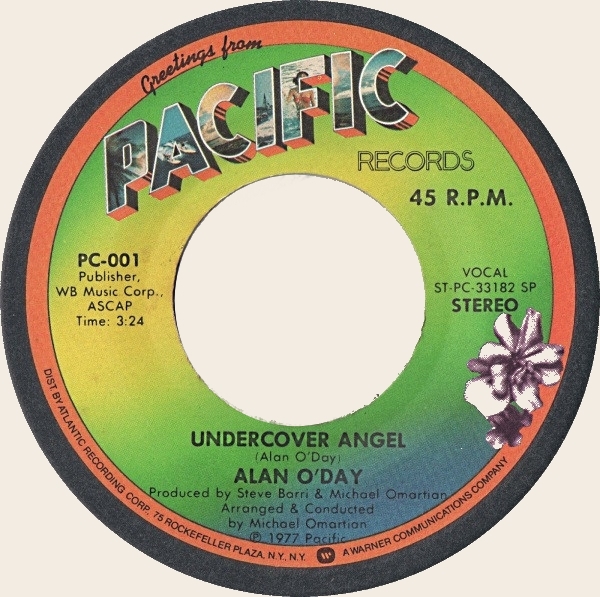 45 rpm Undercover Angel  Alan O'Day