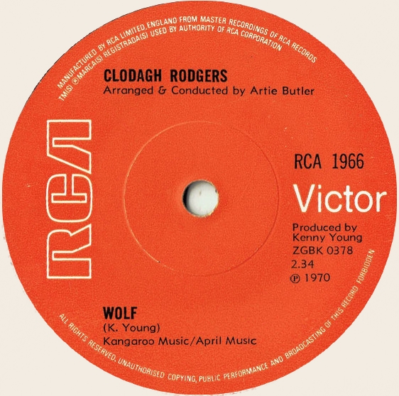 45 rpm Wolf  Clodagh Rodgers   