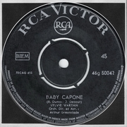 Sylvie Vartan SP Grèce "Baby Capone"  46G 50042 Ⓟ 1968