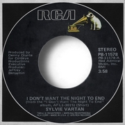 Sylvie Vartan SP USA "I don't want the night to end"  RCA  PB 11 578 Ⓟ 1979