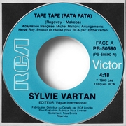 Sylvie Vartan SP Canada "Tape tape"  RCA  50 590 Ⓟ 1980