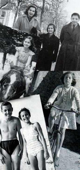Sylvie Vartan enfant à Paris et en Normandie dans les années 50