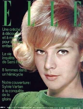 Sylvie Vartan première couverture de "Elle" 1962