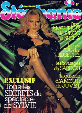 Sylvie Vartan en couverture du magazine "Stéphanie", octobre 1977