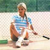 Sylvie Vartan, partie de tennis, 1978