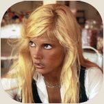 Sylvie Vartan Galerie Sylvissima "Kiffe la Blonde", California 1972 dans un restaurant, Vignette