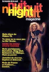 Sylvie Vartan en couverture de "Night Magazine" 1979