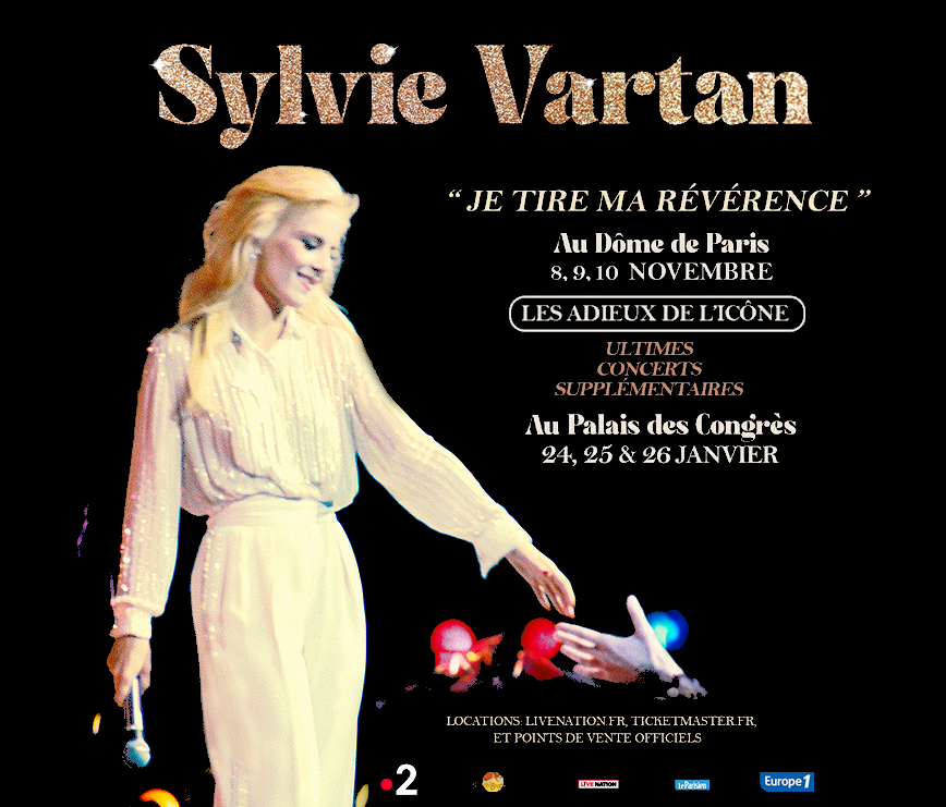 Sylvie Vartan affiche "Je tire ma révérence"